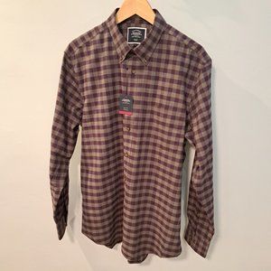 Charles Tyrwhitt Slim Fit Non-Iron men's long sleeve button down plaid shirt NWT